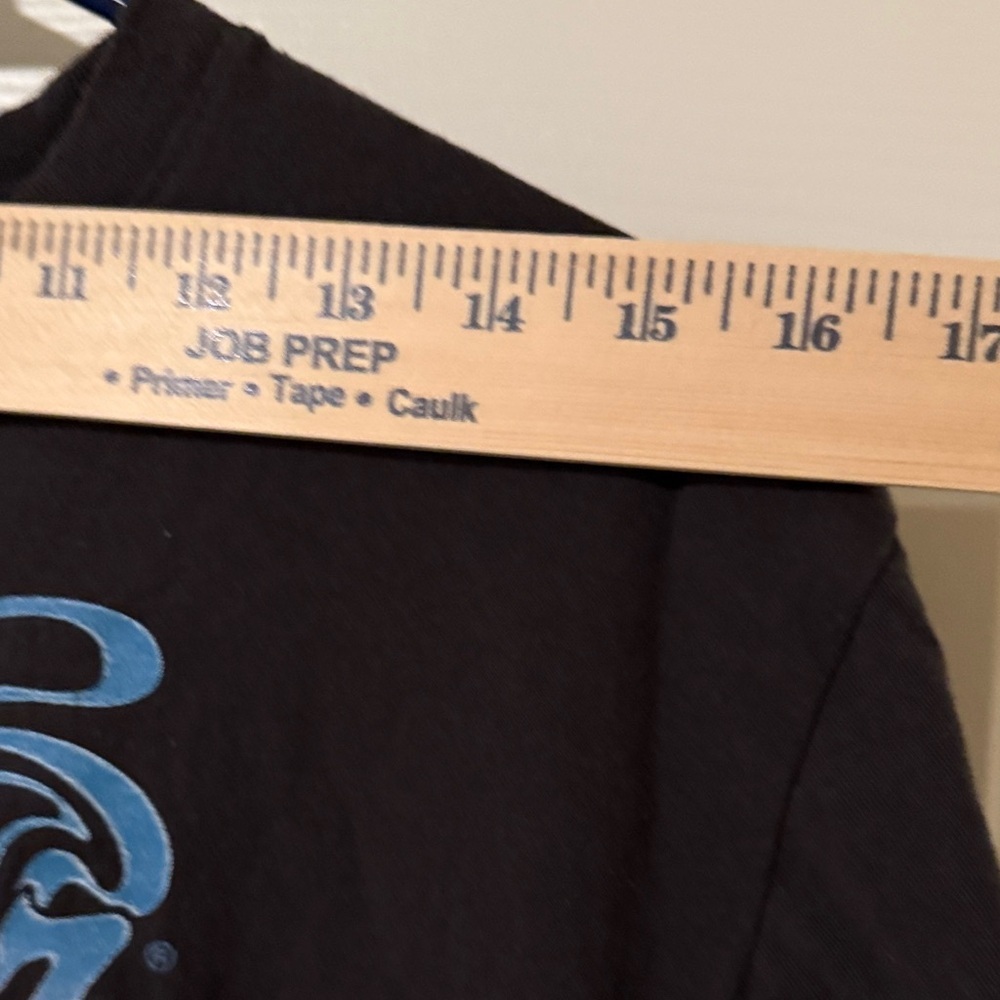 Fender Black Tee with Blue and Pink Guitar Design - Picture 6 of 6